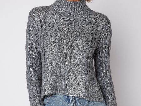 SALE - Keira Turtleneck Cable Sweater Discount