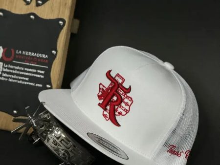 TEXAS RANCH RED TWILL WHITE CAP For Discount