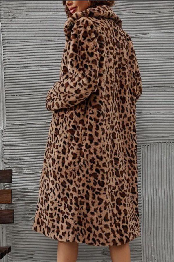 Faux Fur Chetah Coat For Cheap