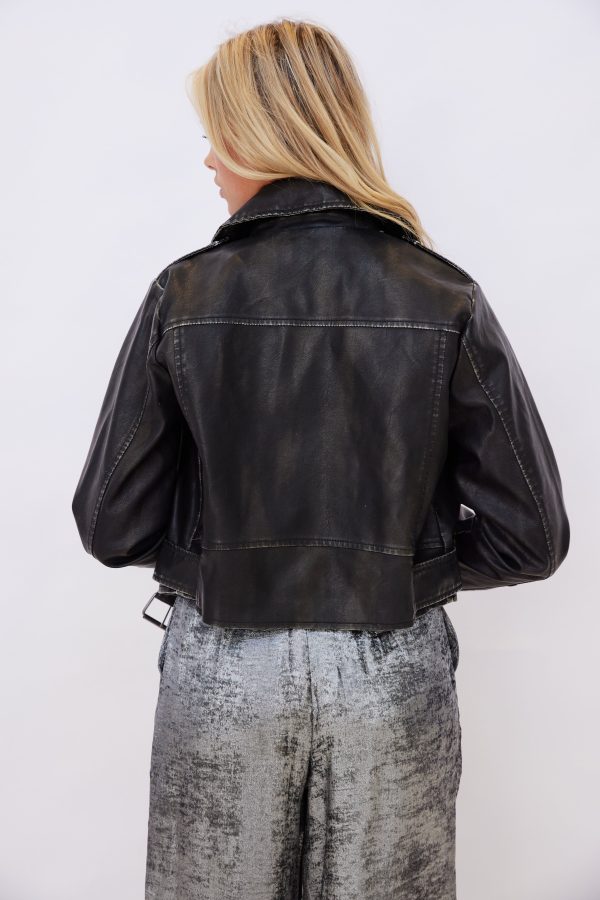 SALE - Dylan Faux Leather Jacket Hot on Sale