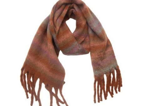 CIRCLE TASSEL PLAID SCARF Sale