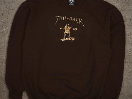 THRASHER GONZ LOGO CREWNECK MENS SWEATSHIRT For Cheap