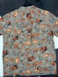 CINCH BROWN WESTERN PRINT V CUT BUTTON UP SHORT SLEEVE Supply