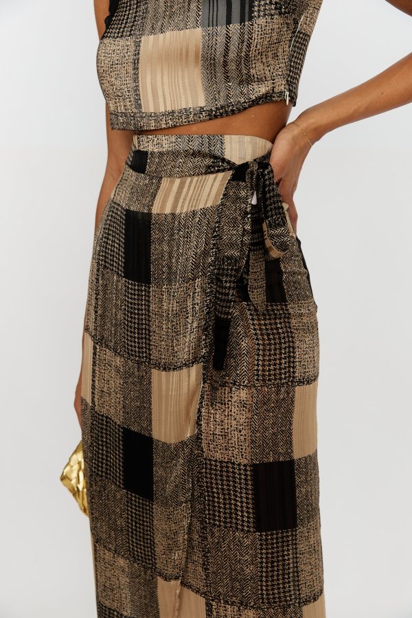 SALE - Portlyn Plaid Wrap Skirt Hot on Sale