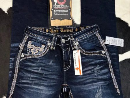 ROCK REVIVAL THEODORE STRAIGHT MEN JEANS For Discount