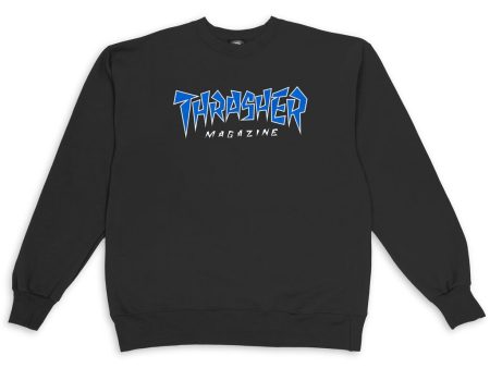 THRASHER JAGGED LOGO MENS CREW SWEATSHIRT Discount