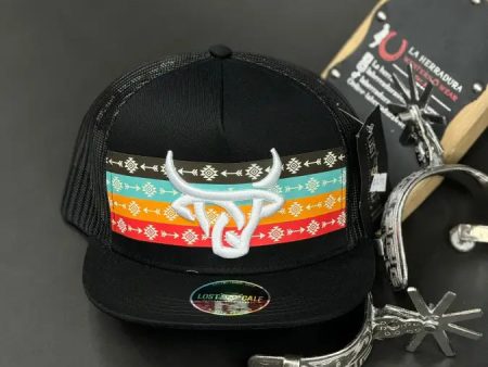 LOST CALF MULTI COLOR BLACK CAP on Sale