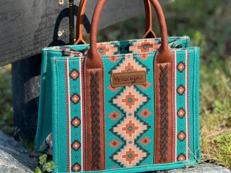 WRANGLER GREEN AZTEC HAND BAG Cheap