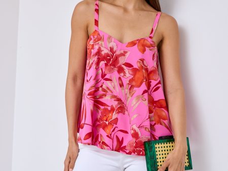 SALE - Lee Printed Sweetheart Cami For Sale