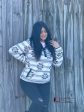 Cinch Womens Pullover Navy Brown White & Aztec Pattern Online