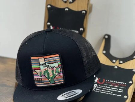 LAZY J RANCH AZTEC MULTICOLOR LOGO BLACK CAP Online