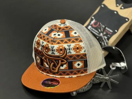 LOST CALF ORANGE AZTEC CAP Discount