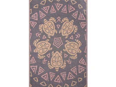 SAND CLOUD TURTLE MANDALA TOWEL For Cheap