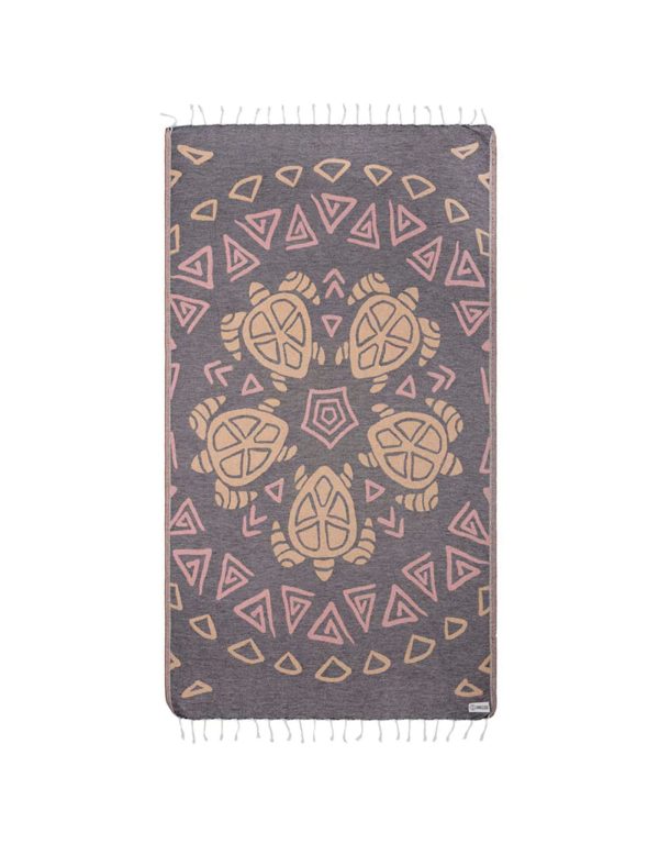 SAND CLOUD TURTLE MANDALA TOWEL For Cheap