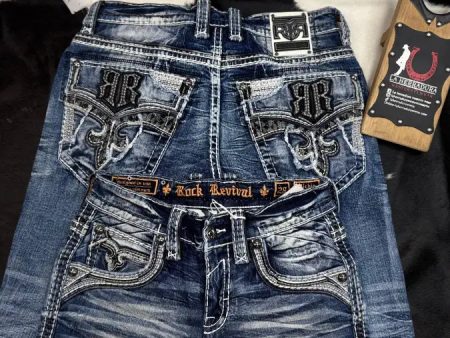 ROCK REVIVAL RICHIE STRAIGHT MENS JEANS Online Sale