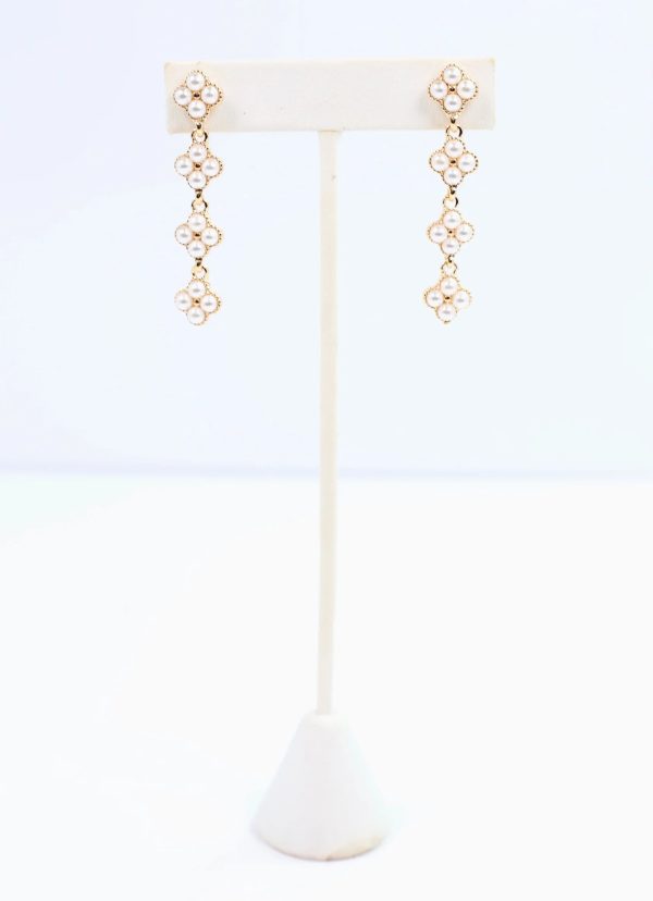 Sparks Clovers Drop Earrings Discount