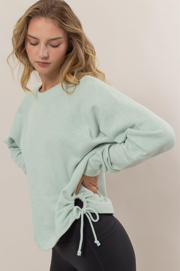 Moshe Drawstring Hem Sweatshirt Online