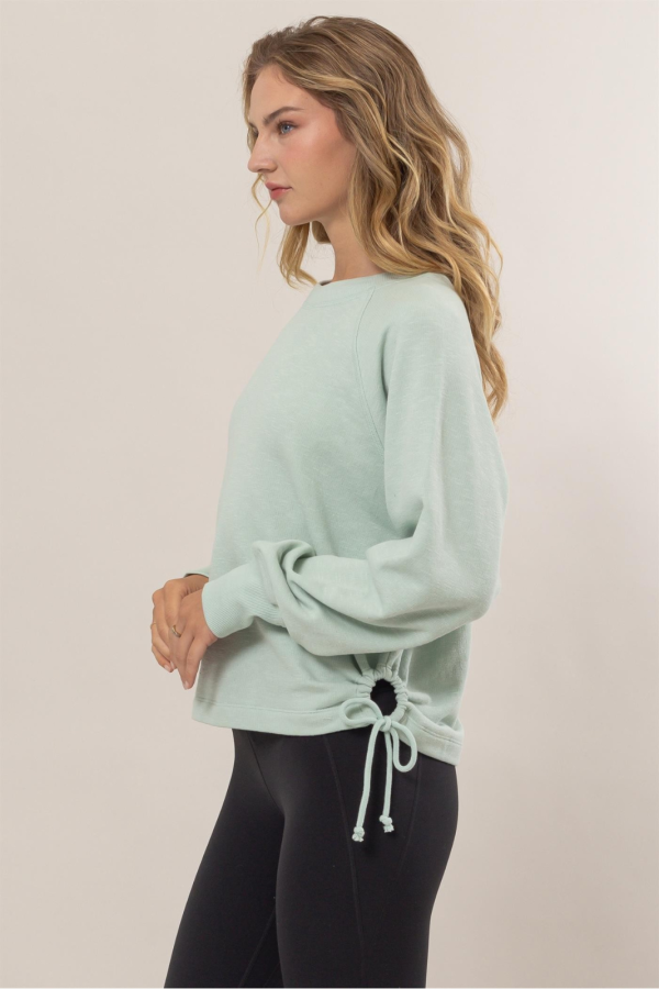 Moshe Drawstring Hem Sweatshirt Online