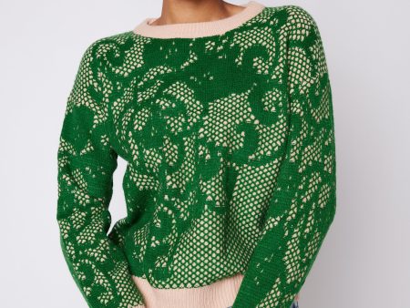 SALE - Michaela Lace Knit Pattern Sweater Supply