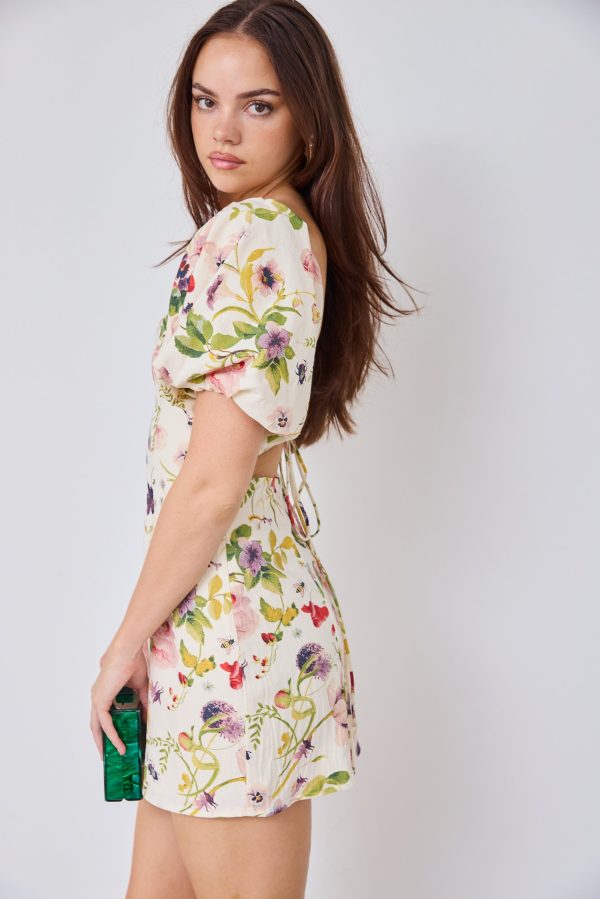 SALE - Barnes Floral Printed Mini Dress Hot on Sale