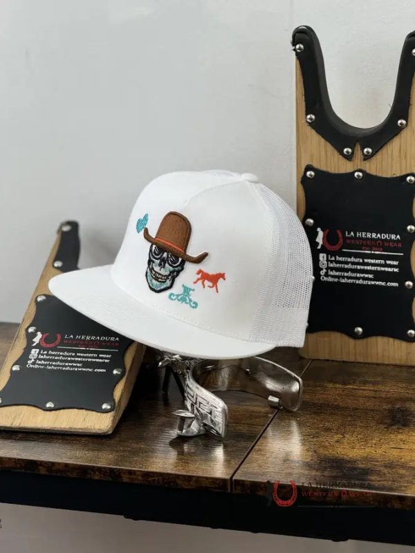 TEXAS RANCH CALABERA PATCH WHITE CAP Online now