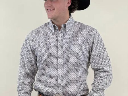 CINCH BLACK WHITE LONG SLEEVE SHIRT Online Sale