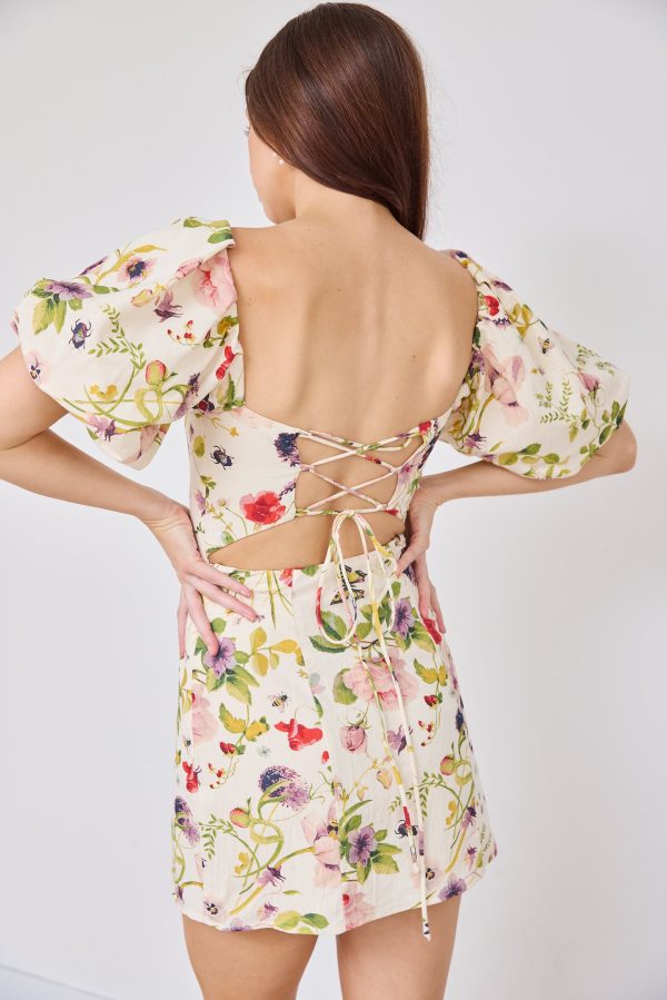 SALE - Barnes Floral Printed Mini Dress Hot on Sale