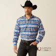 ARIAT CLASSIC  RYDER ROYAL BLUE LONG SLEEVE SHIRT on Sale