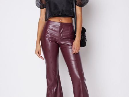 SALE - Tate Faux Leather Trouser Fashion