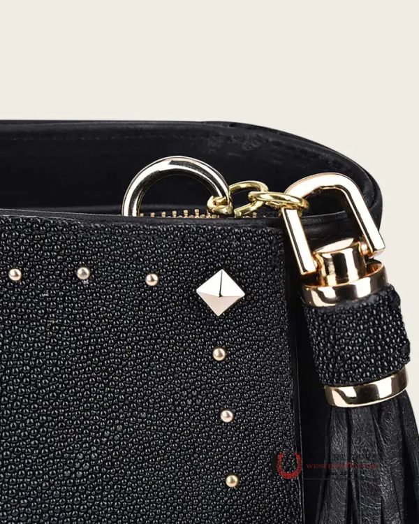 CUADRA MANTARRAYA BLACK STUDS BAG Online Sale