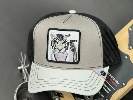 WHITE TIGER GREY CAP Online