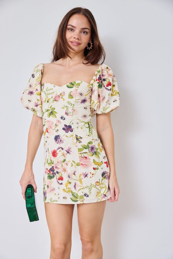 SALE - Barnes Floral Printed Mini Dress Hot on Sale