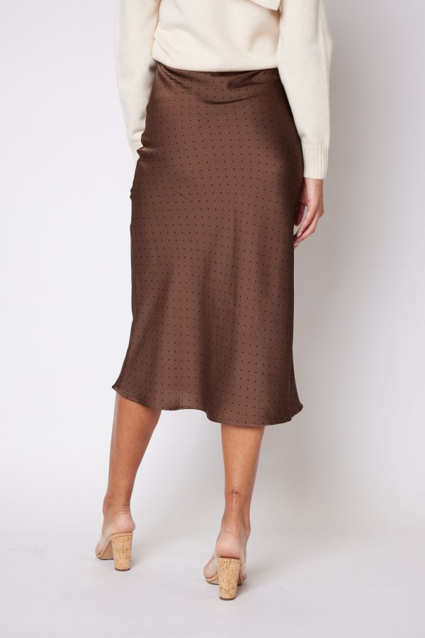 SALE - Alexis High Waist Polka Dot Midi Skirt For Sale