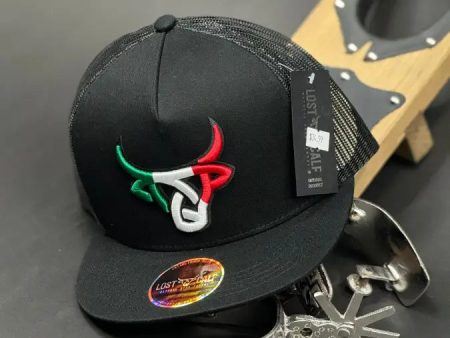 LOST CALF MEXICO COLOR LOGO BLACK CAP Online Sale