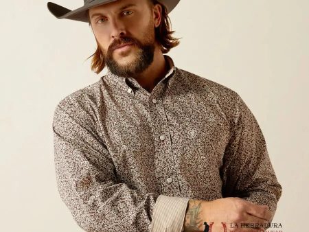 ARIAT CLASSIC WT GERARD BROWN LONG SLEEVE SHIRT-2376 Fashion