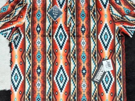 ROCK&ROLL ORANGE AZTEC POLO 4453 Supply