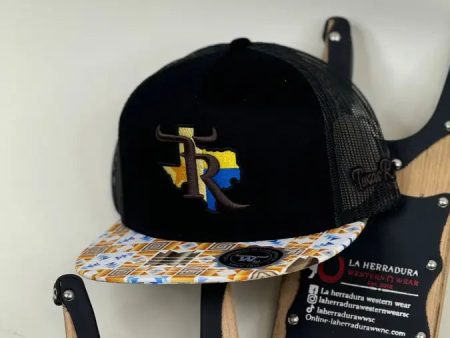 TEXAS RANCH YELLOW AZTEC BILL BLACK CAP Online now