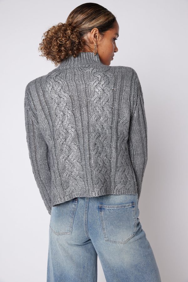 SALE - Keira Turtleneck Cable Sweater Discount