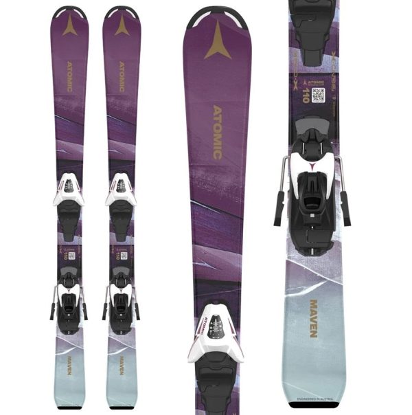 ATOMIC MAVEN GIRL 100-120 + C5 GW BINDING JUNIOR SKI PACKAGE Online Sale