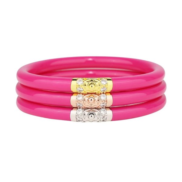 BuDha Girl Epic Pink Three Kings All Weather Bangles (AWB) For Discount