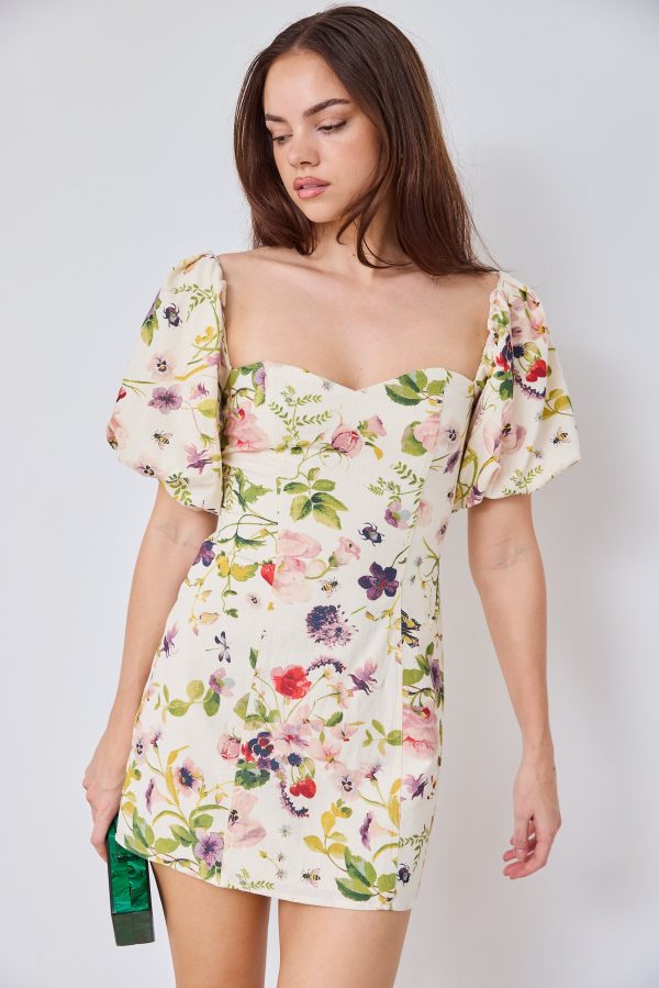 SALE - Barnes Floral Printed Mini Dress Hot on Sale