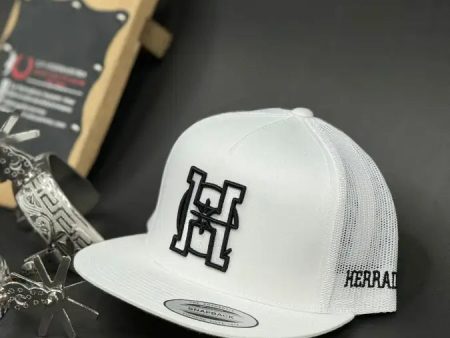 HERRADERO BLACK OUTLINE WHITE CAP Fashion