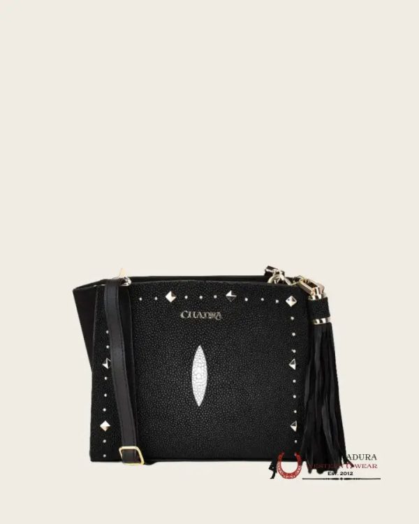 CUADRA MANTARRAYA BLACK STUDS BAG Online Sale