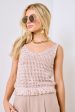 SALE - Lorraine Cropped Knit Tank For Cheap