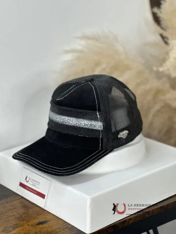 WHITE DIAMONS STINGRAY BLACK NET CAP Online Sale