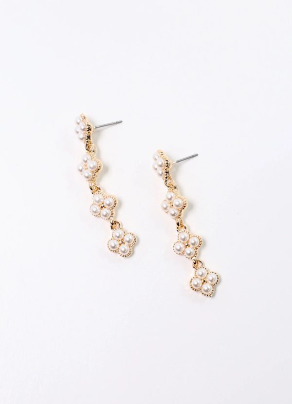 Sparks Clovers Drop Earrings Discount