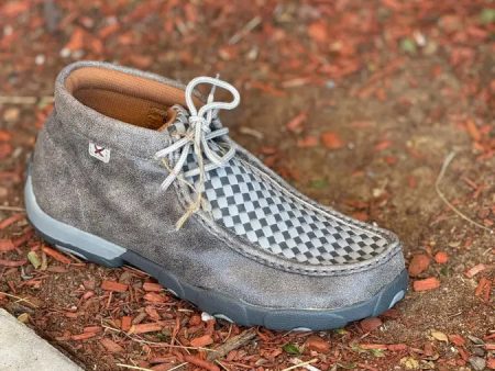 TWISTED X MENS DRIVING MOC GREY TEJIDO BOMBER CASUAL SHOE Online Sale