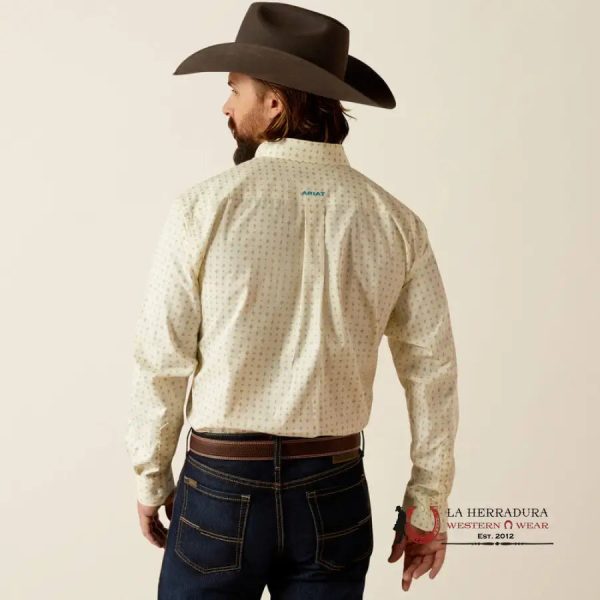 ARIAT CLASSIC WT GRIFFIN CREAM LONG SLEEVE SHIRT Online now