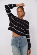 SALE - Chaney Striped Boatneck Sweater Cheap