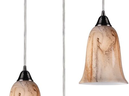 Granite 3 Light Pendant In Satin Nickel Online now